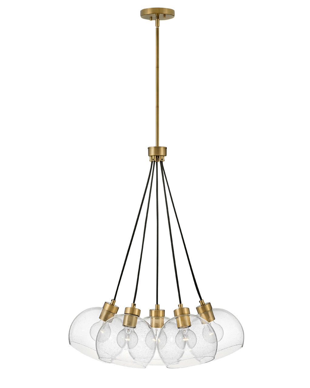 LARK Madi 1-Light Lacquered Brass Cone Pendant Light 83707LCB