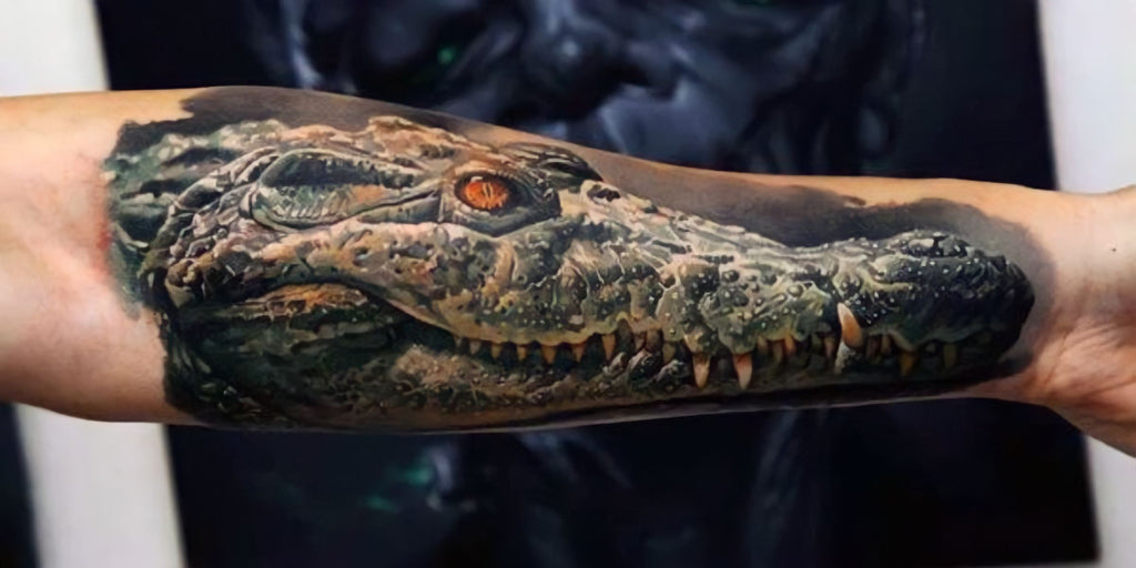 tatouage crocodile