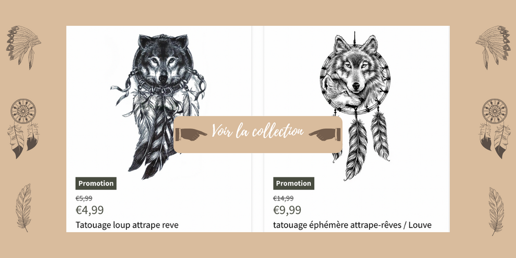 collection tatouage loup