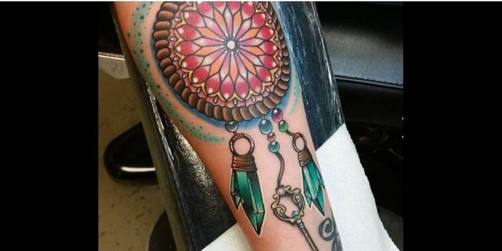tatouage mandala ephemere couleur