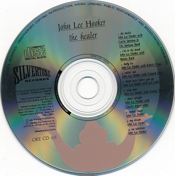 Buy John Lee Hooker : The Healer (CD, Album) Online for a great price –  Disc Jockey Music