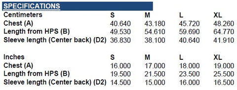 DryBlend® Youth Jersey Poloshirt Size Chart