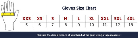 AP02 - Thermo Pro Ultra Work Glove Size Chart