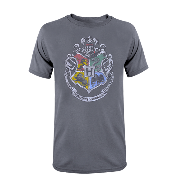 Hogwarts Crest Grey T-Shirt | Harry Potter Shop