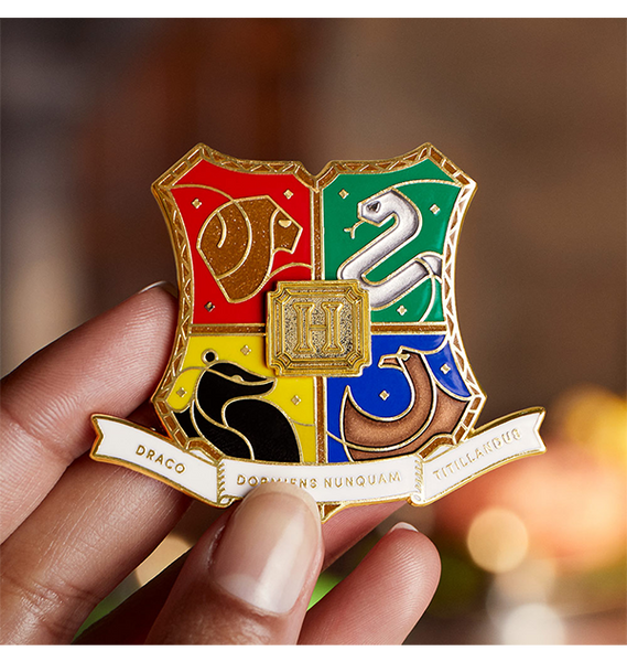 hogwarts house pins noble collection