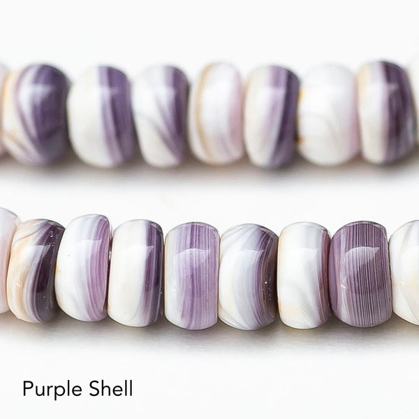 Purple Shell Beads