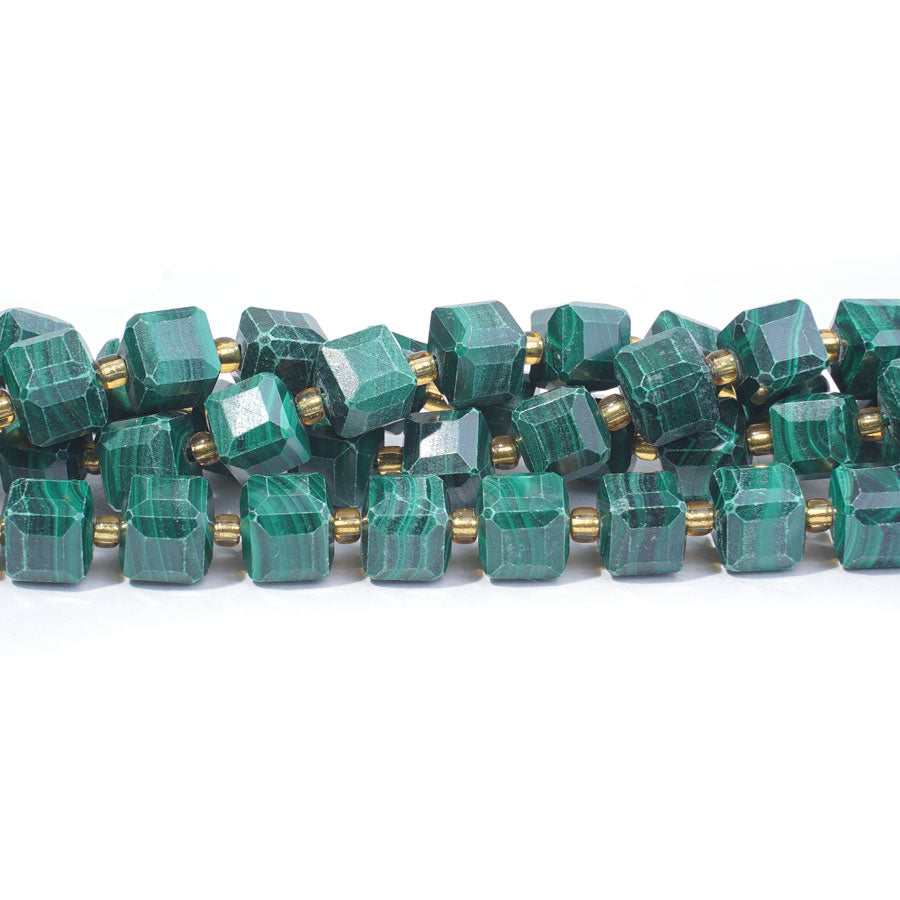 Malachite 7mm Cube Table Cut A Grade - 15-16 Inch – Dakota Stones