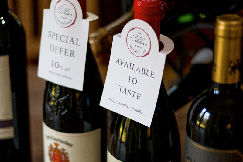 print your own point of sale displays for wine merchants