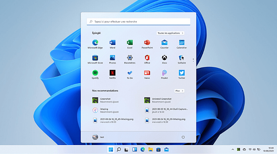 Windows 11 interface