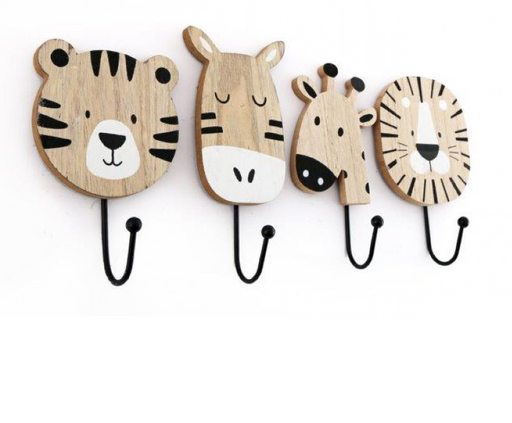 Baby Tiger Wooden Hanging Hook — Lovely Libby's