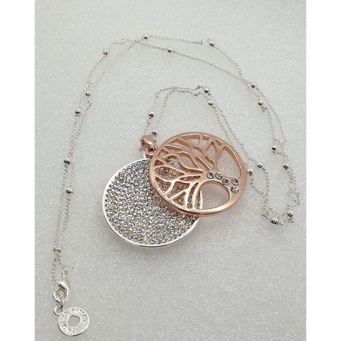 rose gold branch necklace