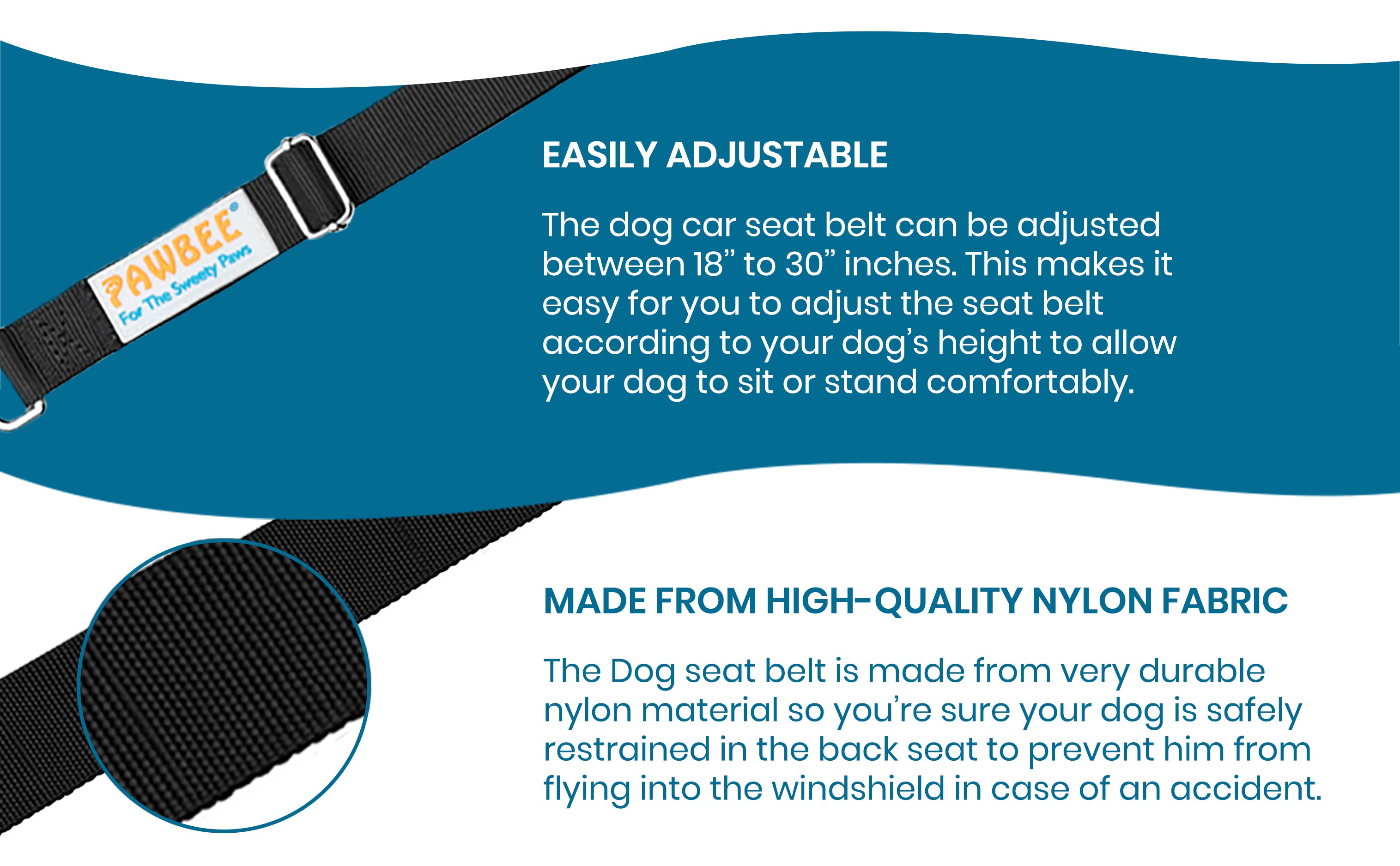 2 Pack Dog Seat Belt – PAWBEE STORE