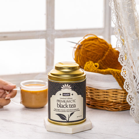  Roshi is introducing you to the most flavourful cup of chai ever! We guarantee the quality, aroma and rich taste of this limited edition hand-picked teas, made with a high fine leaf percent to ensure a great tasting experience.