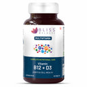 Bliss Welness VitaBliss Vitamin B12 and D3 | For Bone, Immune and Cognitive Health | Complete Nutritional Care Supplement - 60 Tablets