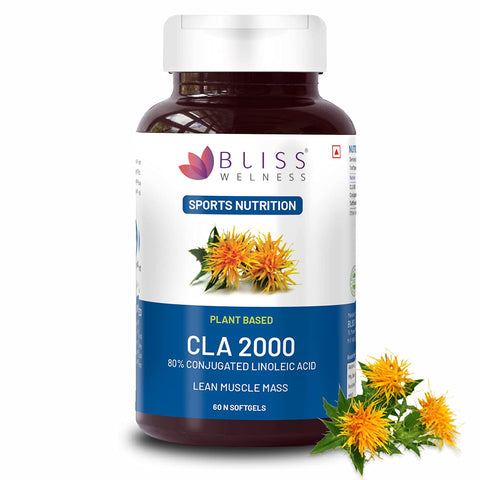 Bliss Welness Lean Bliss Pure CLA 2000 (Conjugated Lenoleic Acid) Lean Muscle Build Supplement 