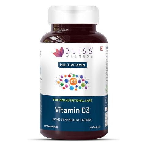 Bliss Welness Vitamin D3-60 Tablets