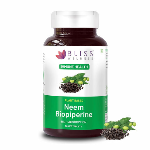 Bliss Welness Neem Biopiperine Skin Care Acne Control