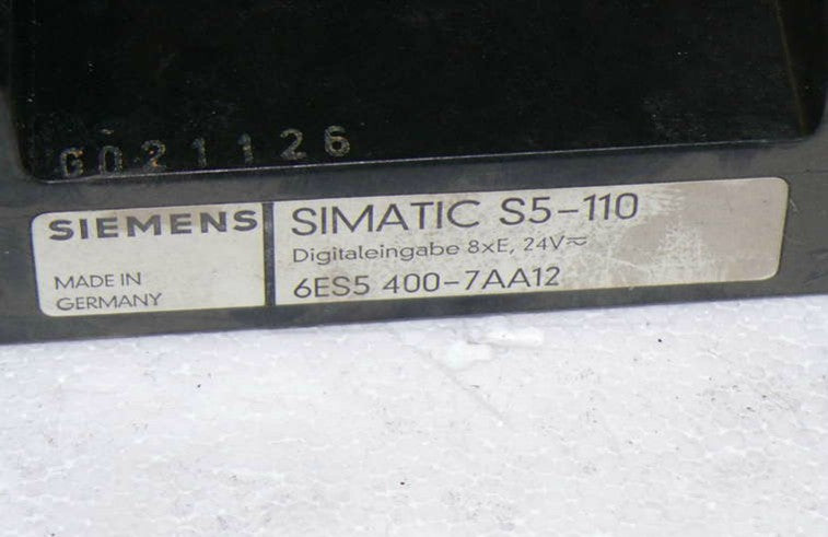 SIEMENS Simatic S5-110 Digitaleingabe 6ES5 400-7AA12 /6ES5400-7AA12  8xE / 24V