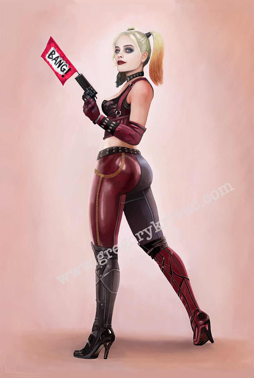 Harley Quinn Arkham Asylum – GregoryKrivacArt