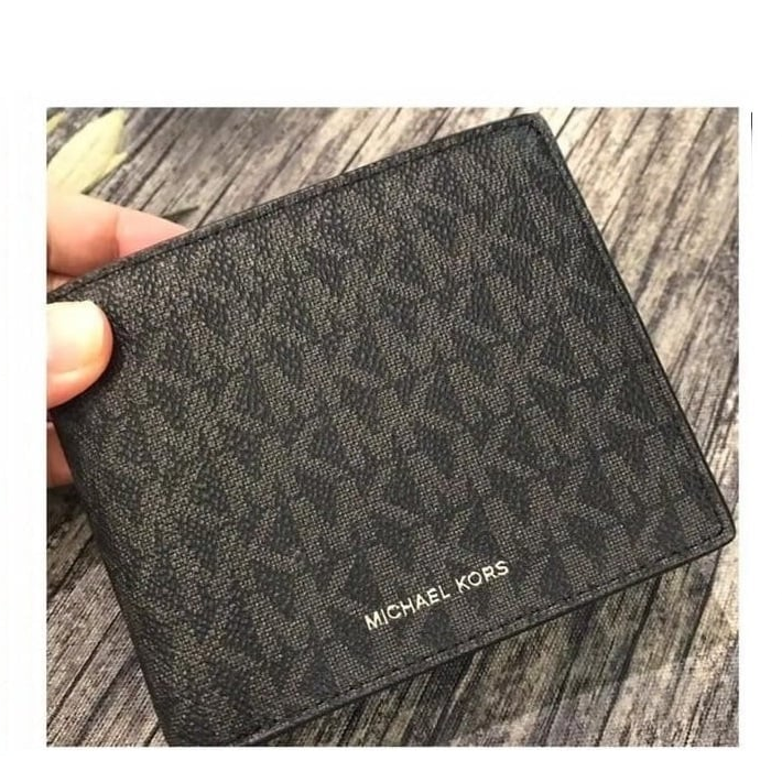 MICHAEL KORS COOPER BILLFOLD WALLET WITH COIN POCKET BLACK 36U9LCRF3B –  