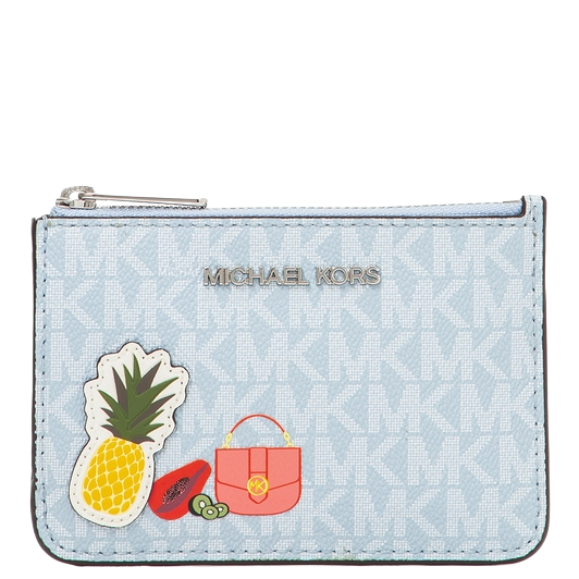 MICHAEL KORS JET SET TRAVEL SMALL TOP ZIP COIN POUCH WITH ID KEY HOLDE –  
