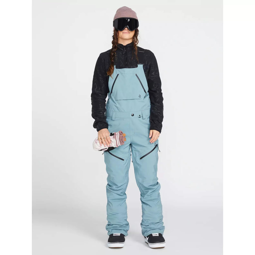 Womens Elm Stretch Gore Bib Overalls - Black – Volcom US