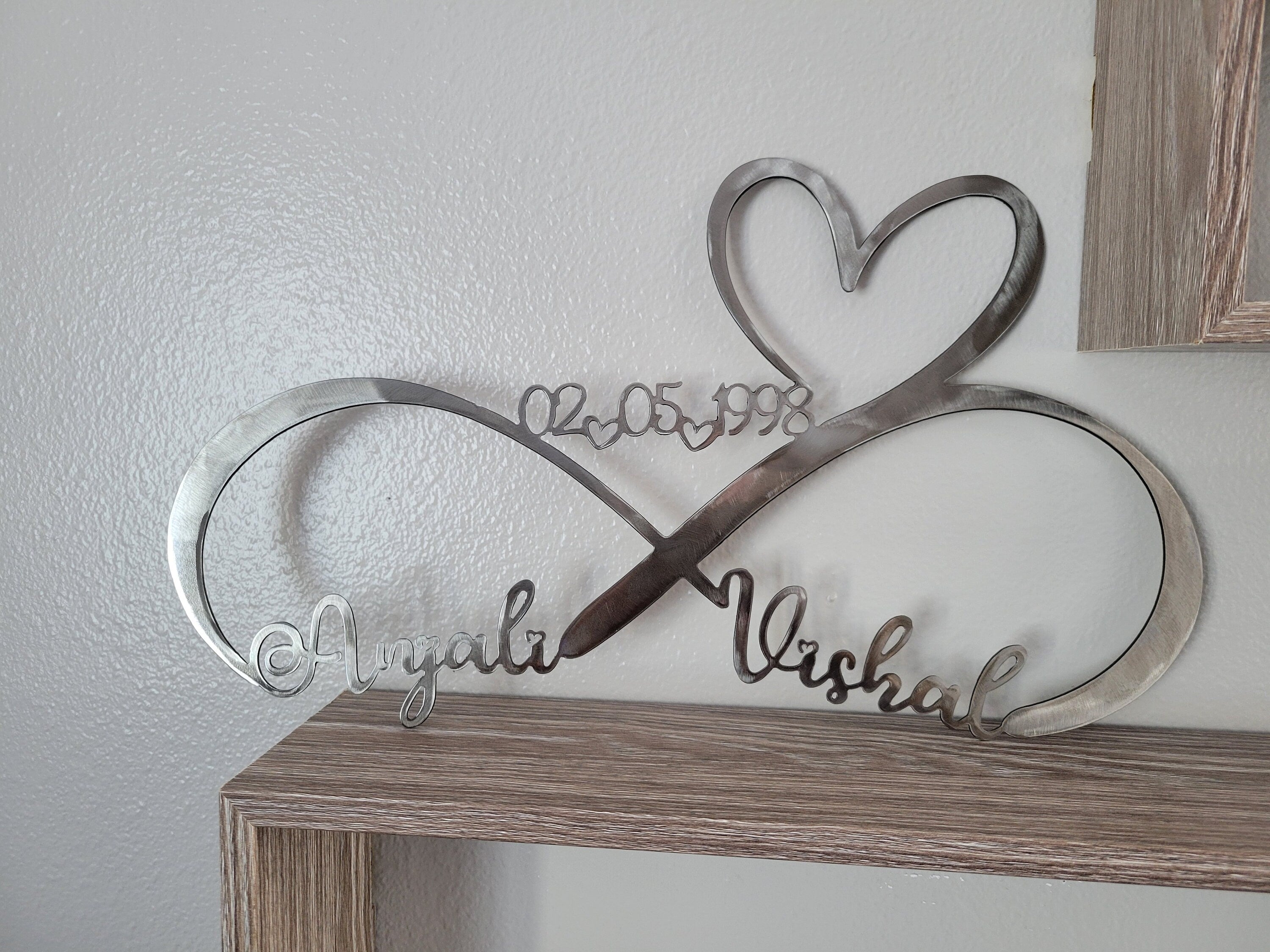 Personalized Infinity Wood Plaque