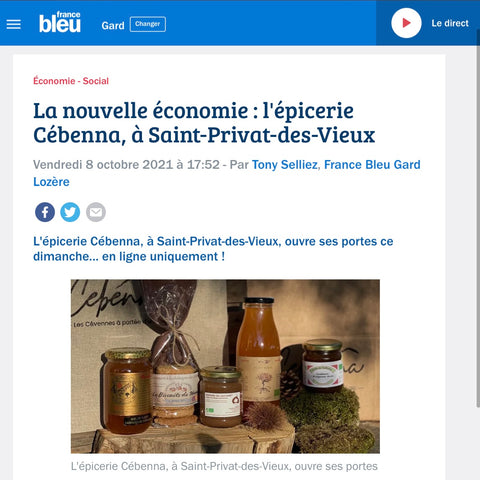 La nouvelle économie : l'épicerie Cébenna, à Saint-Privat-des-Vieux