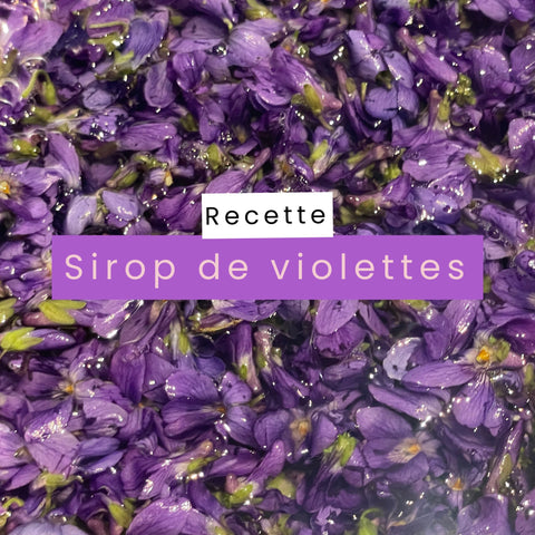 Sirop de violette - Recette