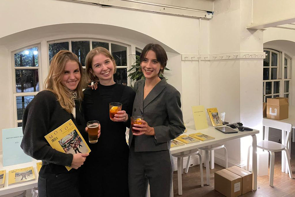 Audrey, hannah and Isabelle at the ICA launch of issue one