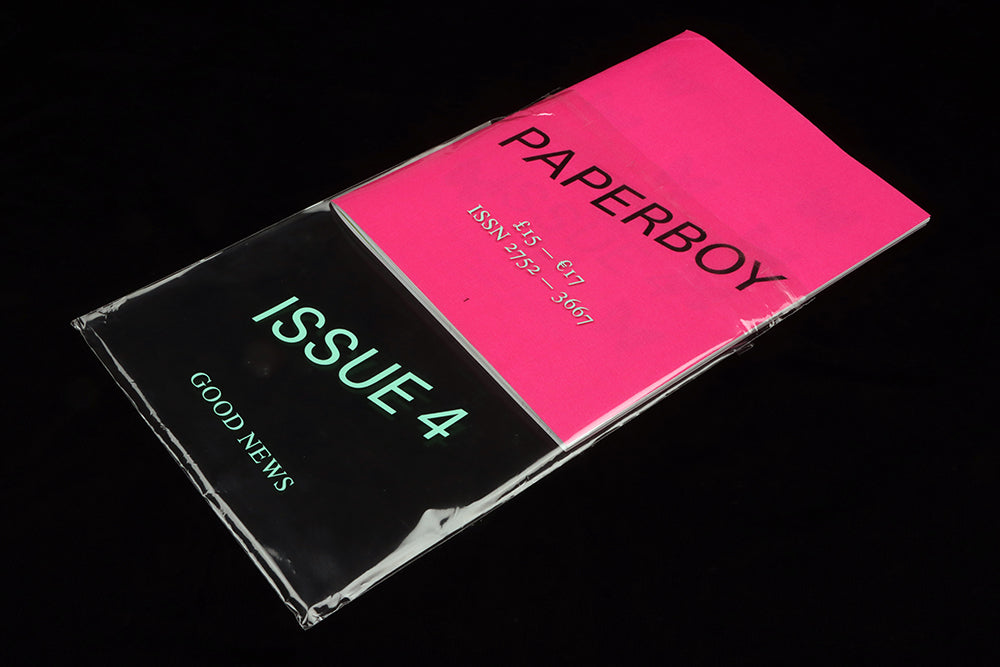 Paperboy issue 4 is pulled from its plastic wrapper