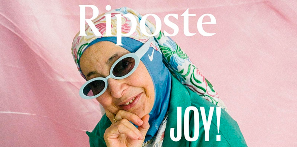 Promot graphic for Riposte Joy! event