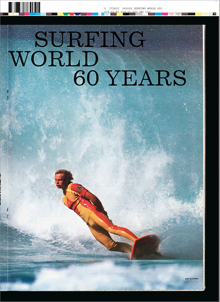 Cover of Surfing World—a man surfs