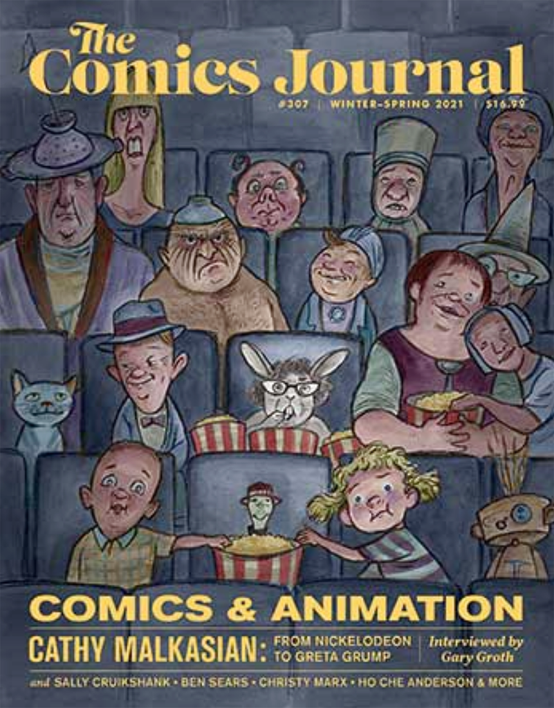 Cover of The Comics Journal magazine