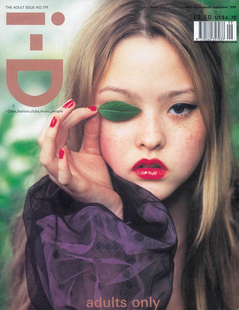 Devon, i-D front cover, September 1998