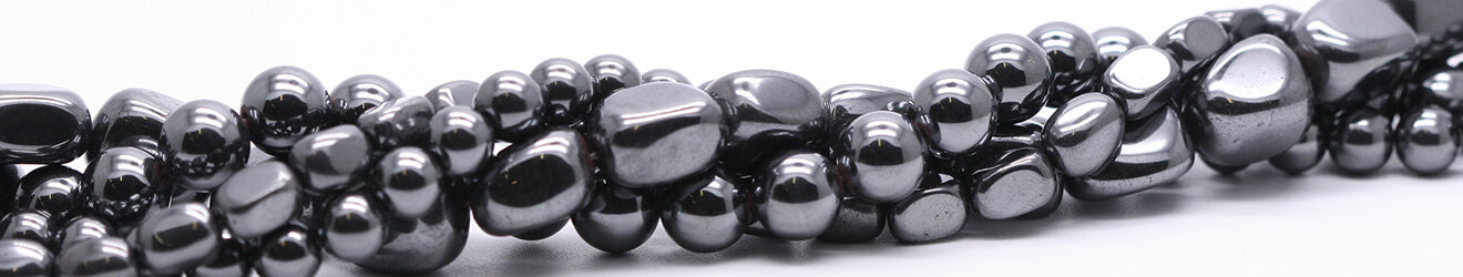 10mm, 23) Hematite Round Beads) - BEADNOVA Natural Hematite Beads