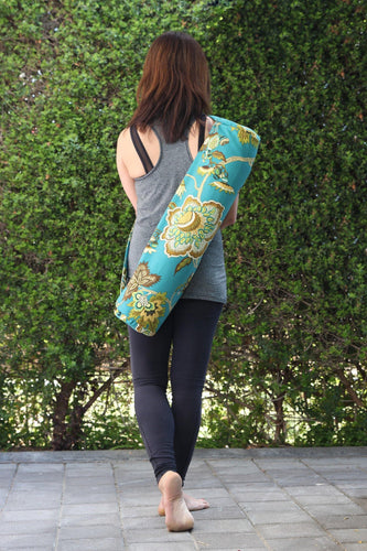 Handmade Yoga mat bag with zipper - mandala – Tracey Lipman