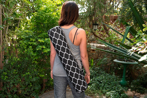 Handmade Yoga mat bag with zipper - mandala – Tracey Lipman