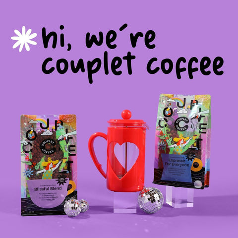 Couplet Coffee Packaging & French Press