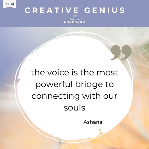 Ashana healing sounds creative genius podcast