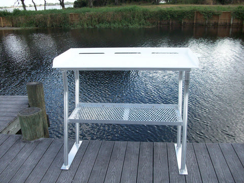 Sea-Line Two Leg Water Fish Cleaning Station Fillet Table Dock Boating –  Marine Fiberglass Direct