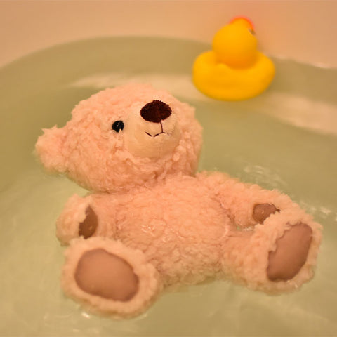 Floating teddy bear