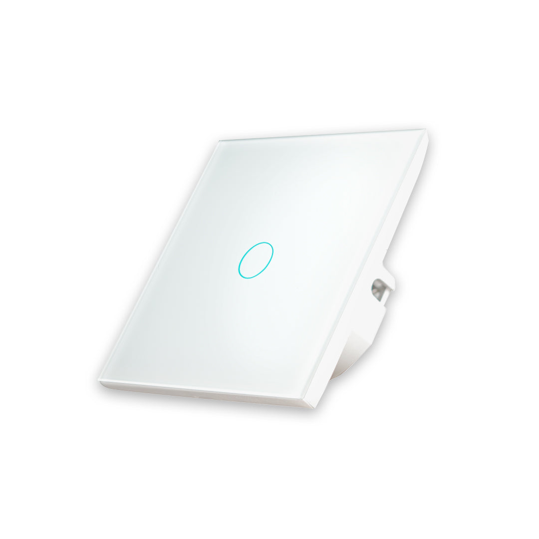 Interruptor táctil WiFi doble sin neutro blanco compatible con múltiples  dispositivos Smartfy