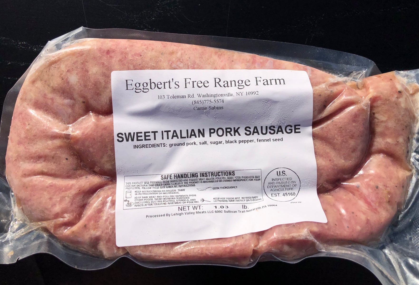 Sweet Italian Pork Sausage