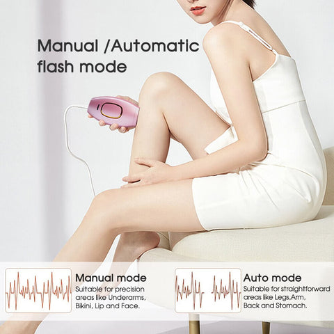 ipl laser hair removal device pink