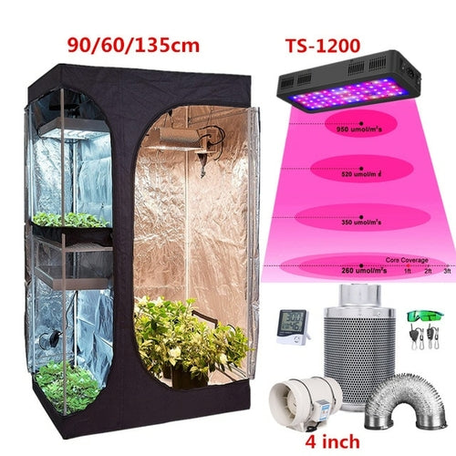 Growbox 2 in 1 600D Grow tent Complete kit