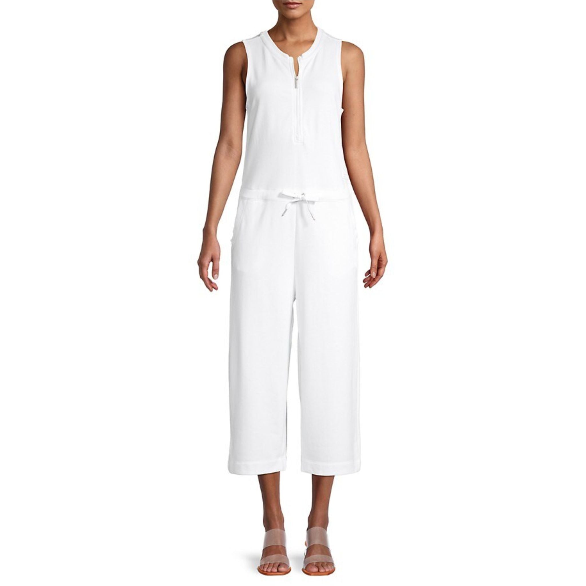 Calvin Klein Cropped Jumpsuit - White – 