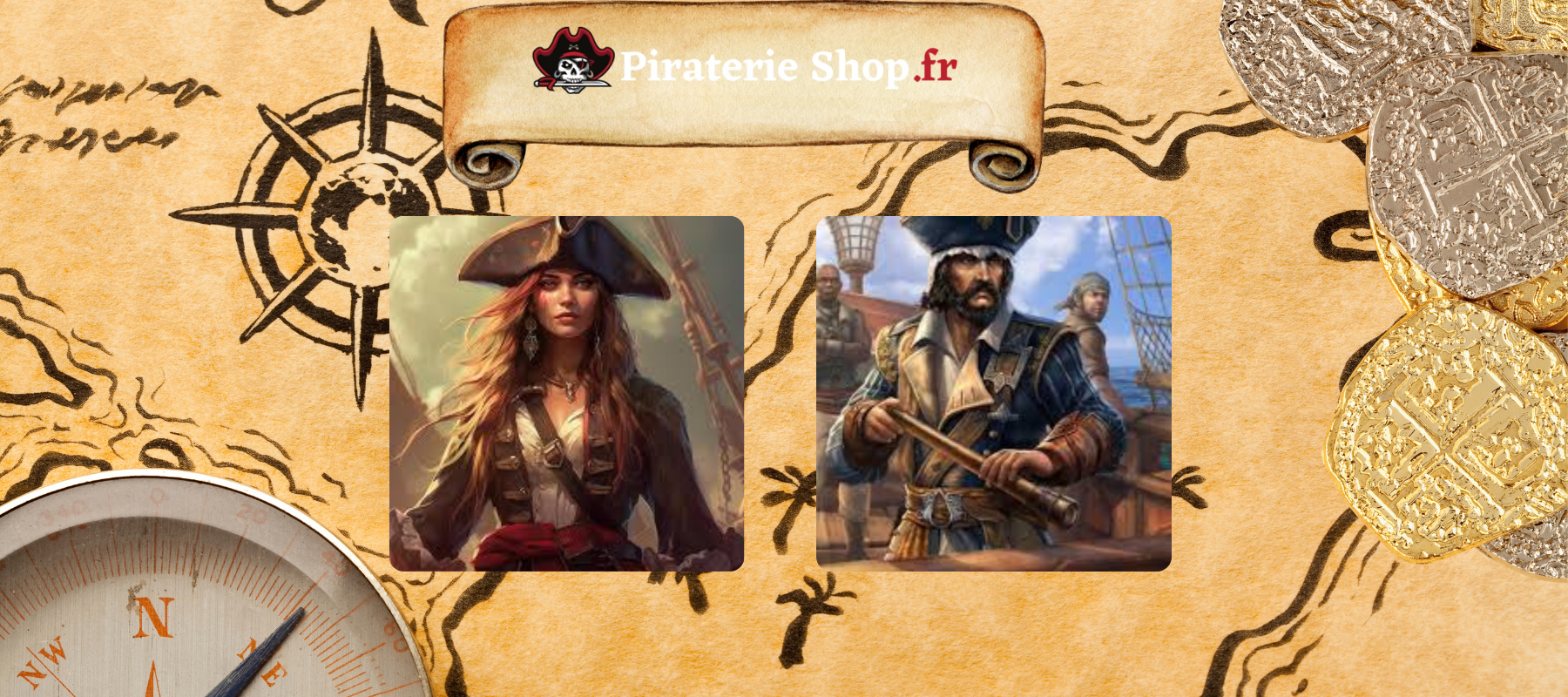 2 pirates qui ont navigues sous le pavillon Jolly Roger