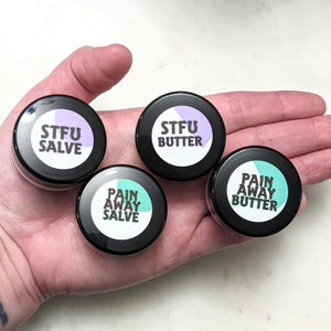 Pain & STFU Butter & Salve Sample Pack - The Spork Witch
