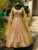 Golden MM Sequin Gown